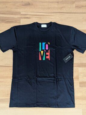 NWT Vestige Graphic "Love" Pride Tee Black 2XL Crewneck Short Sleeve